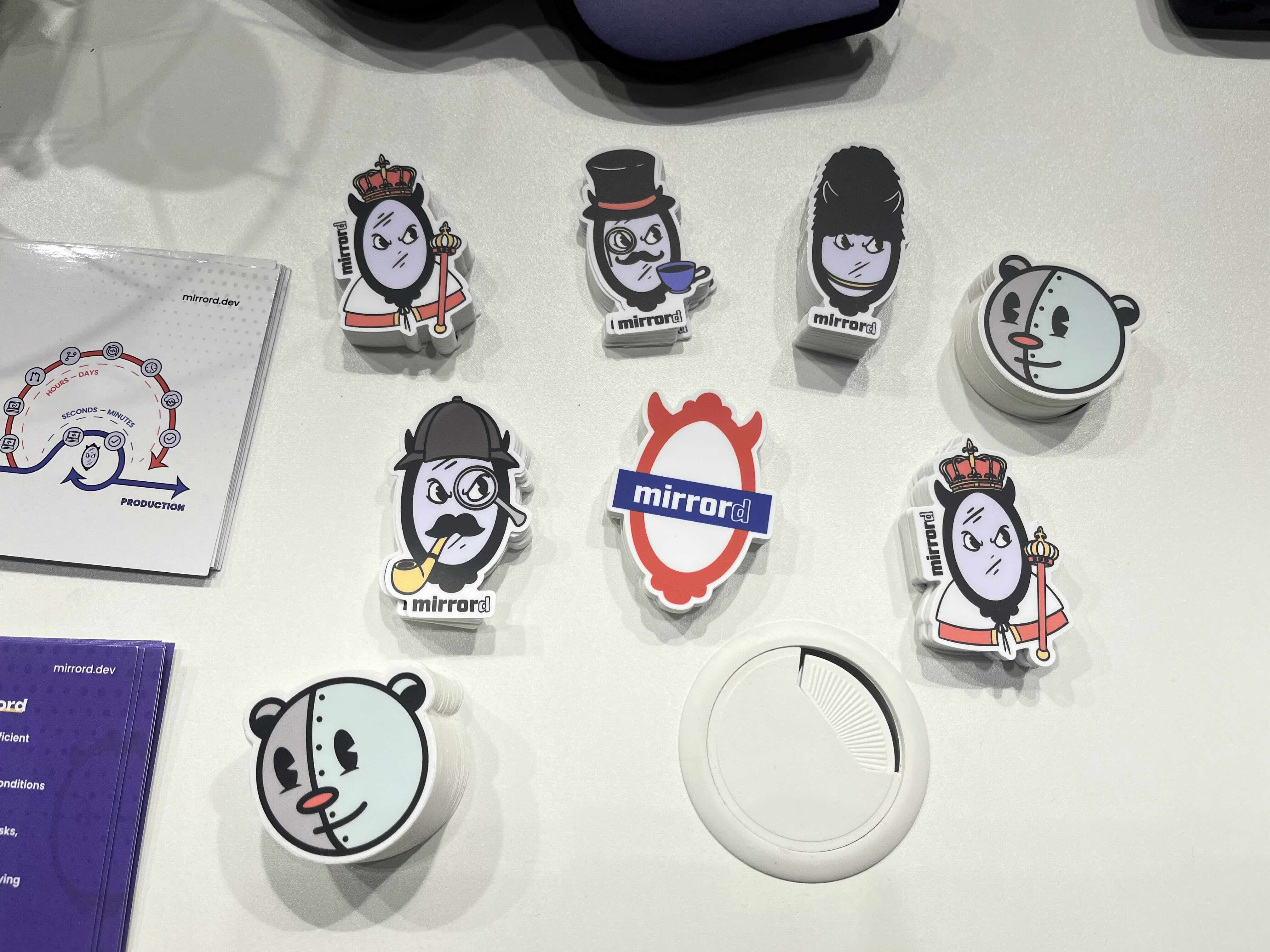MetalBear stickers at KubeCon